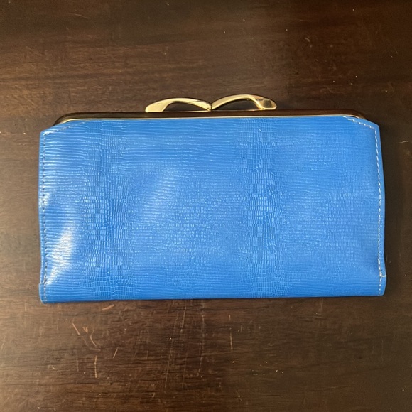 Vintage 1987 Blue Leather Rolf Wallet with all Packing Inserts NOS - Picture 3 of 13